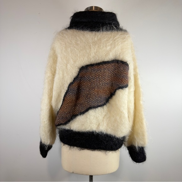 Vintage Casmo Handknitted Scotland Mohair Wool Sweater Size M/L 78% Mohair - Picture 5 of 13
